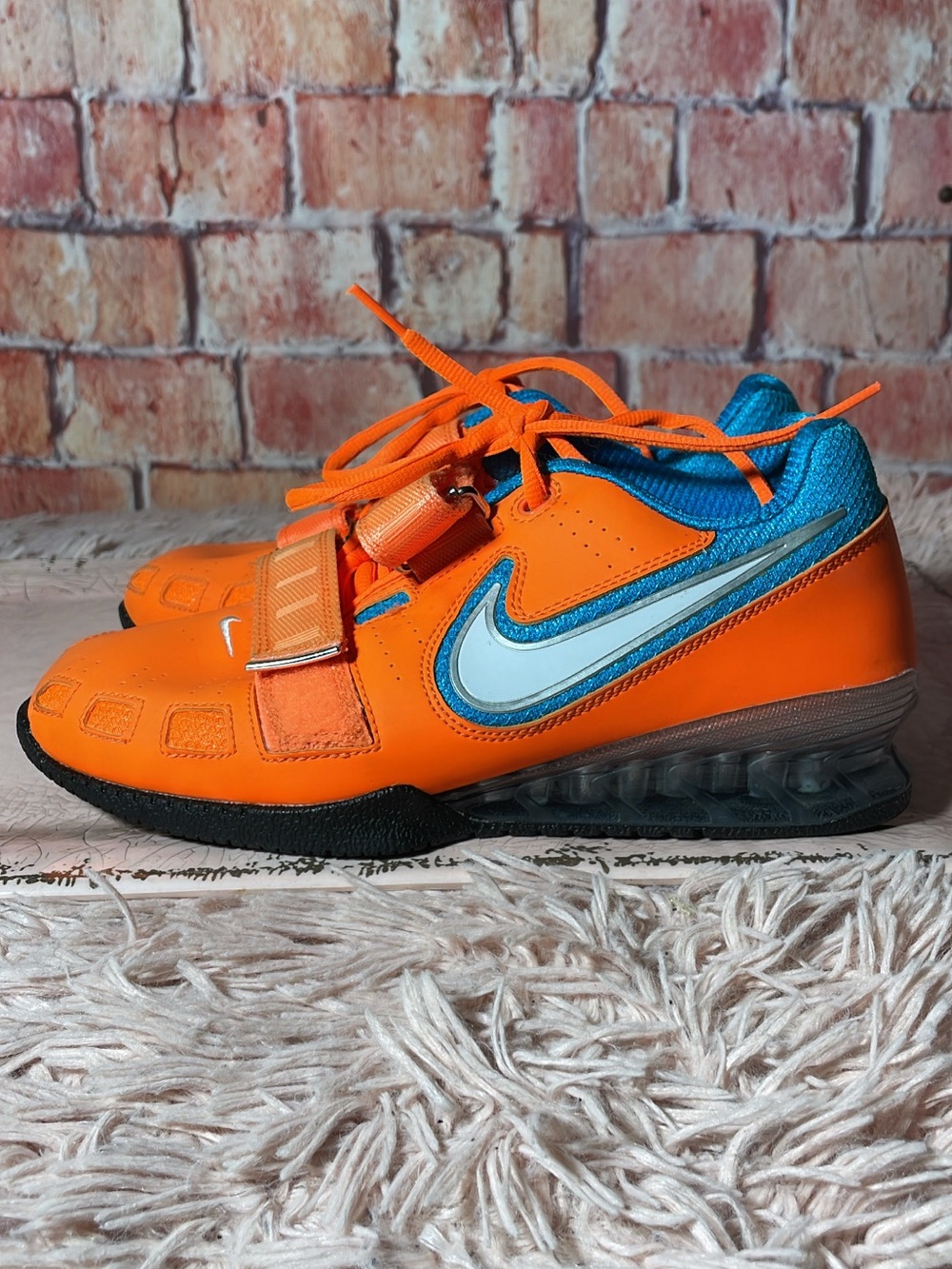 Nike Romaleos 2 Orange and Blue weightlifting